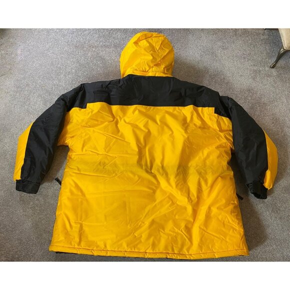 Freeze Defense Mens 3-In-1 Winter Coat Yellow & Black Nylon Polyester Hood 2XL - Picture 2 of 14